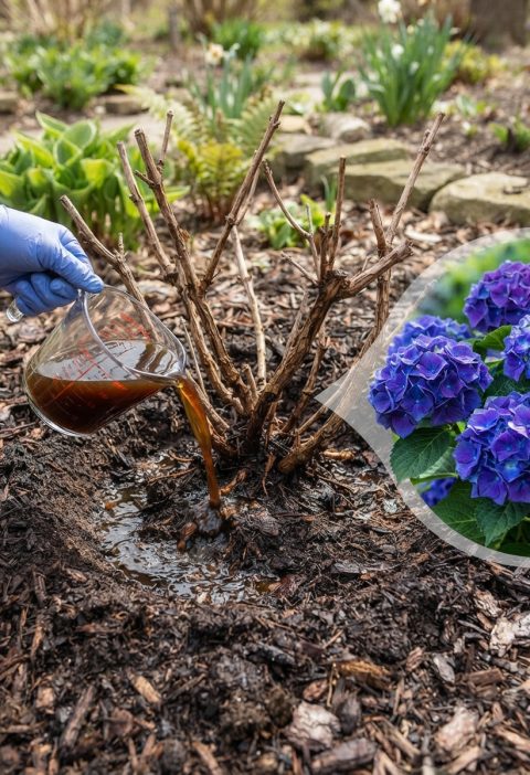 Pour This One Mixture Into Dormant Hydrangea Roots—And Watch What Happens Next