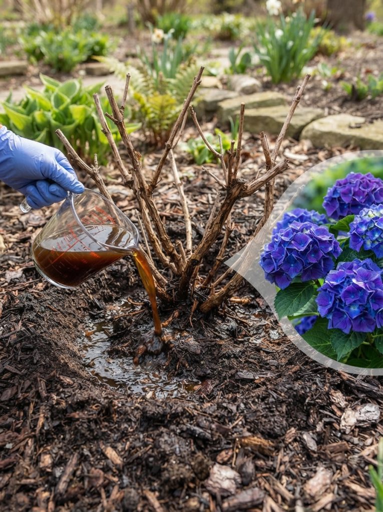 Pour This One Mixture Into Dormant Hydrangea Roots—And Watch What Happens Next