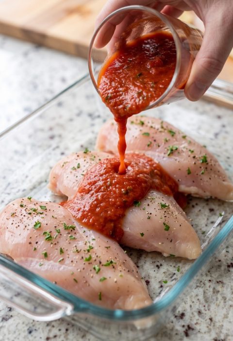 Oven Baked 3-Ingredient Chicken Americana