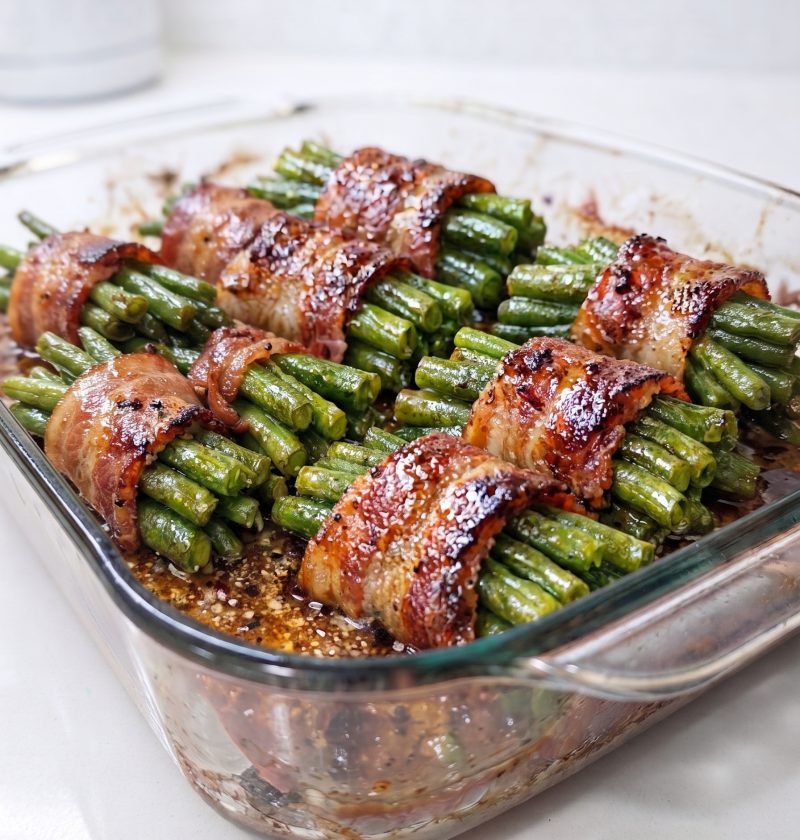 Southern 4-Ingredient Bacon Green Bean Bundles