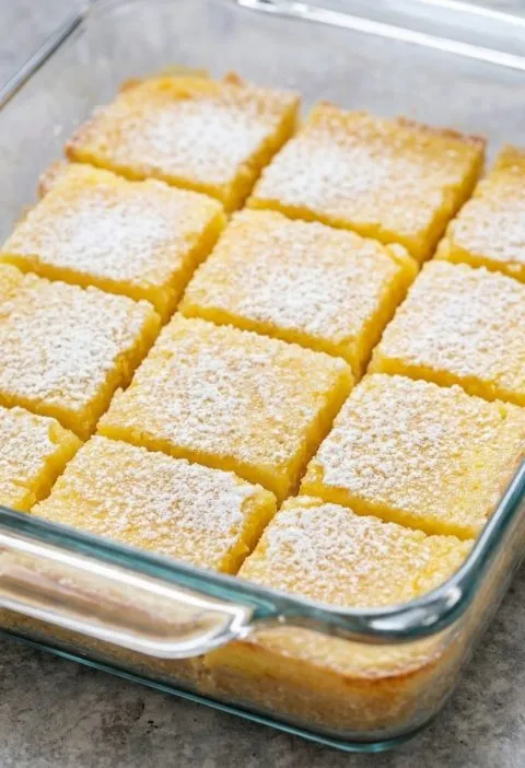 3-Ingredient Lemon Cake Bars