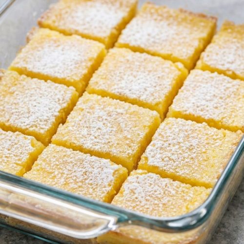 3-Ingredient Lemon Cake Bars