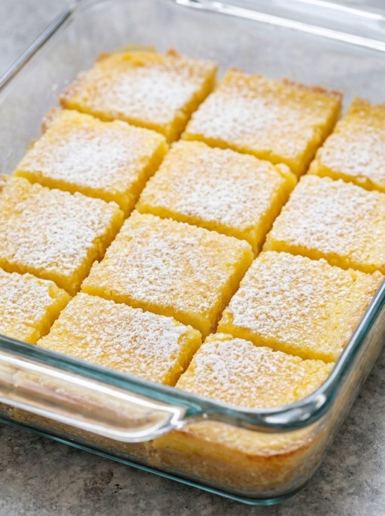 3-Ingredient Lemon Cake Bars