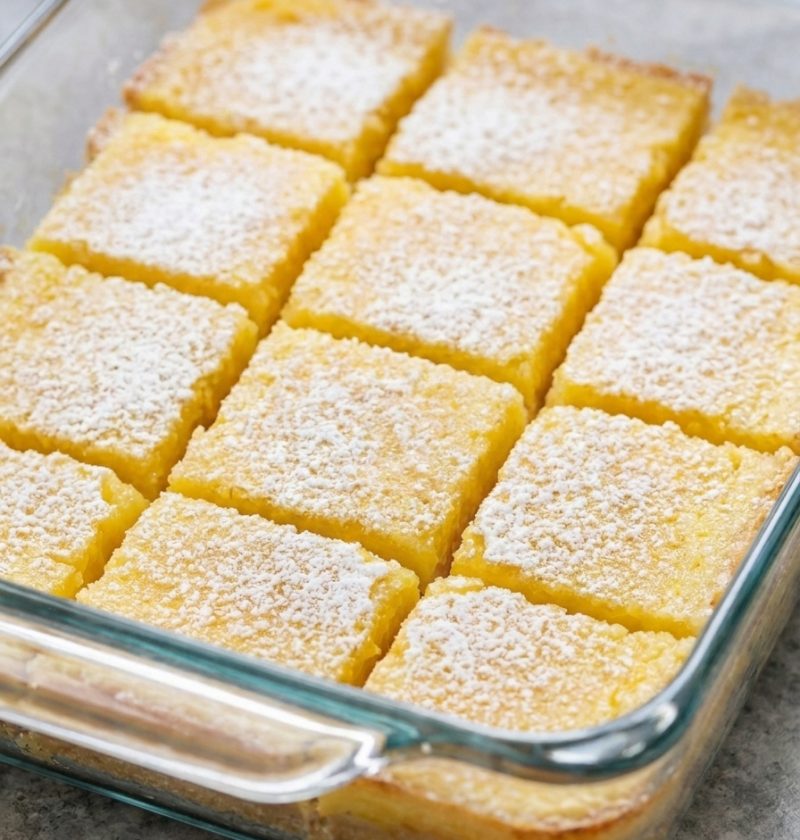 3-Ingredient Lemon Cake Bars