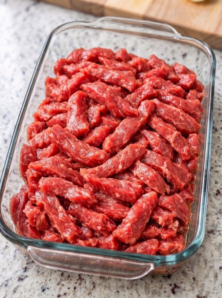 5-Ingredient Tax Season Oven Beef Strips