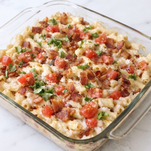 Oven Baked 5-Ingredient BLT Pasta