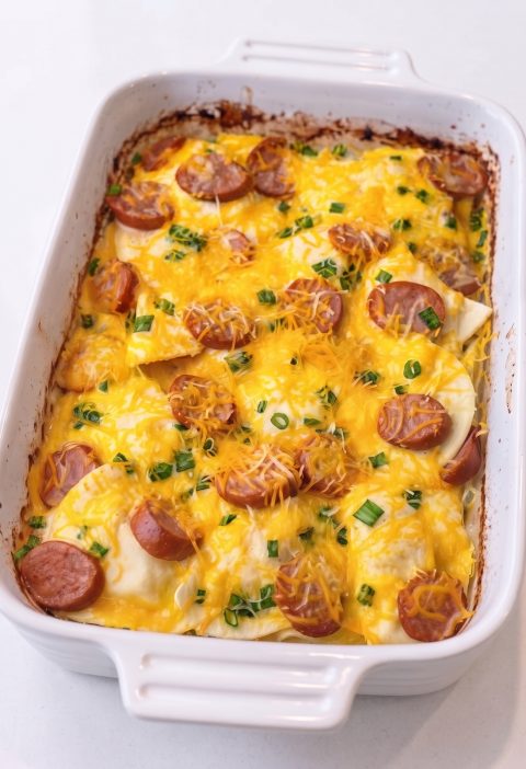 Oven-Baked Pierogi Kielbasa Casserole