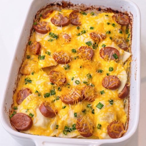 Oven-Baked Pierogi Kielbasa Casserole