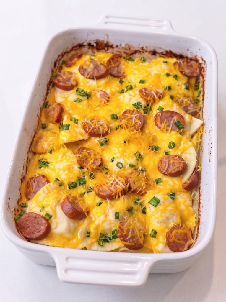 Oven-Baked Pierogi Kielbasa Casserole