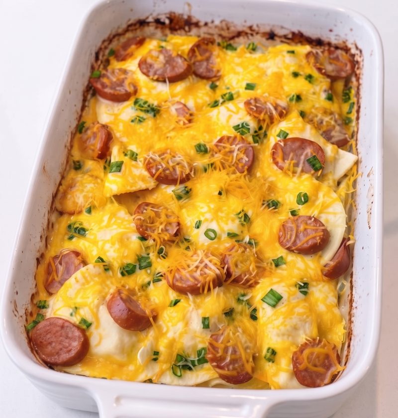 Oven-Baked Pierogi Kielbasa Casserole