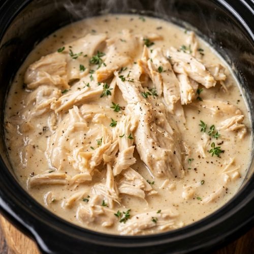 Slow Cooker 4-Ingredient Country Gravy Chicken