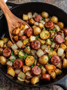 Smoked Sausage & Potato Bake