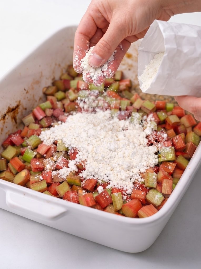 4-Ingredient Amish Rhubarb Crunch