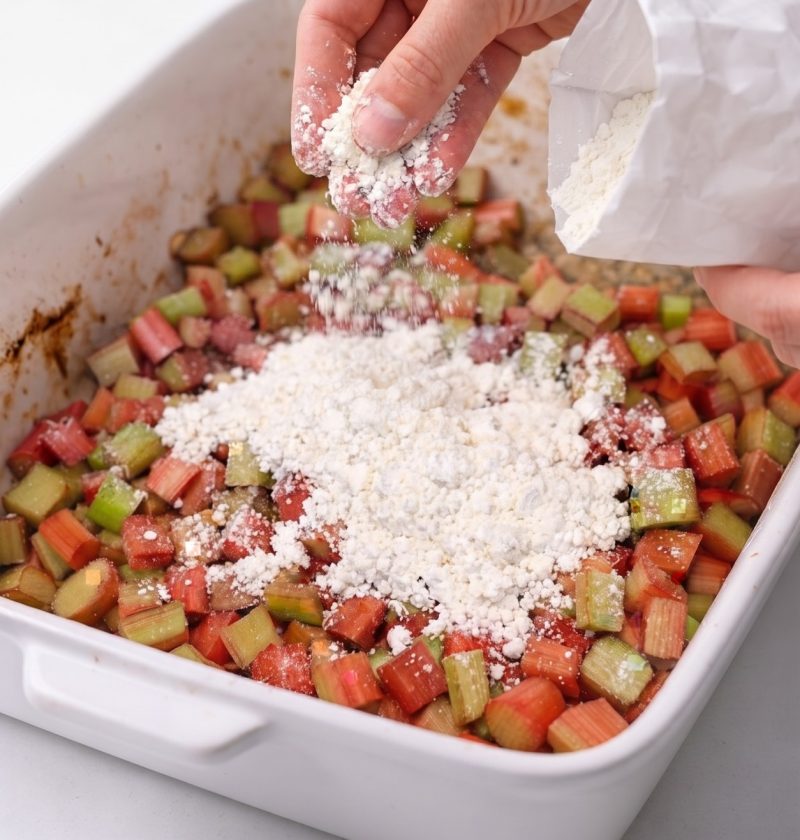 4-Ingredient Amish Rhubarb Crunch