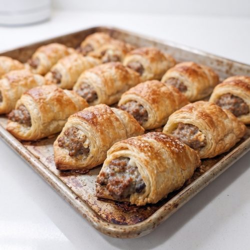 Baked Sausage Cream Cheese Crescents
