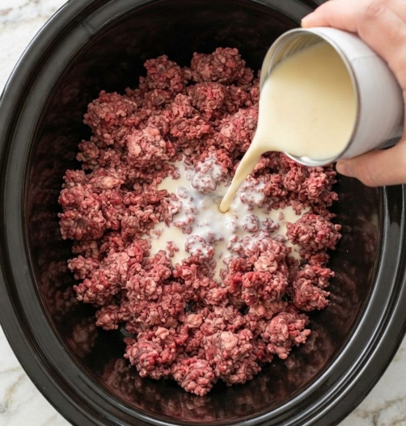 Ground Beef Stroganoff Casserole
