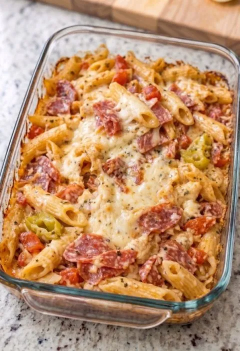 Oven-Baked 5-Ingredient Italian Grinder Pasta