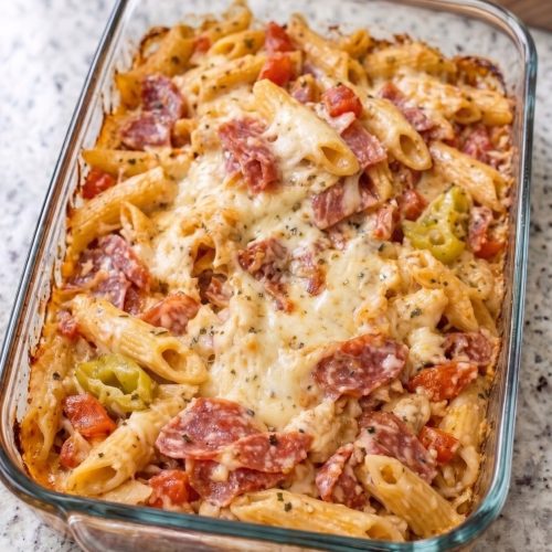 Oven-Baked 5-Ingredient Italian Grinder Pasta