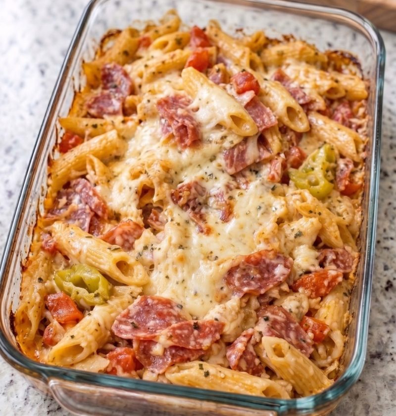 Oven-Baked 5-Ingredient Italian Grinder Pasta