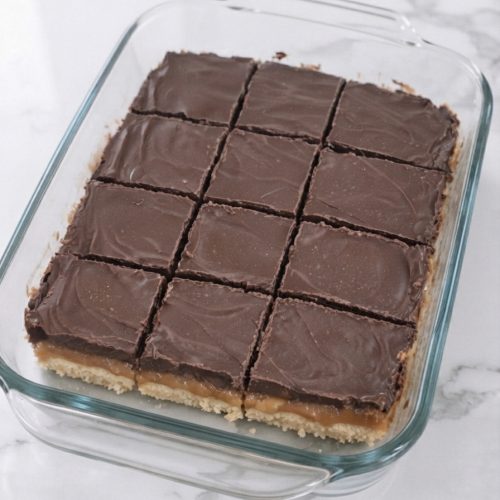 3-Ingredient Chocolate Caramel Bars