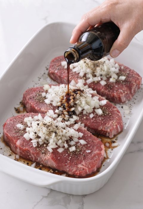 Oven Baked 4-Ingredient Amish Beef and Worcestershire Bake