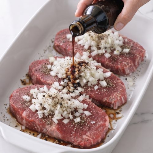 Oven Baked 4-Ingredient Amish Beef and Worcestershire Bake