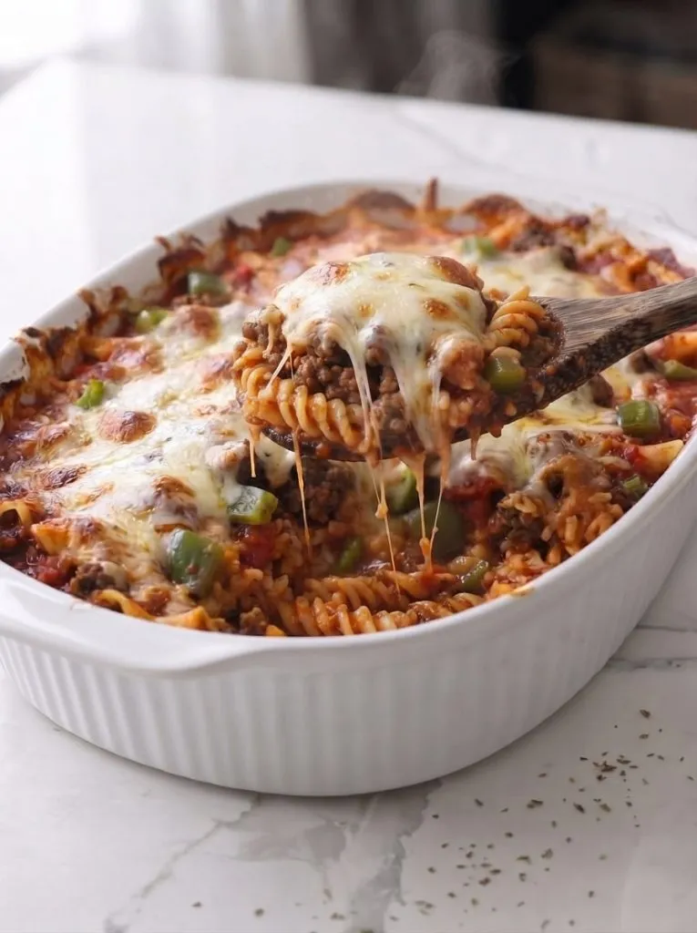 Oven Baked 5-Ingredient Stuffed Pepper Pasta
