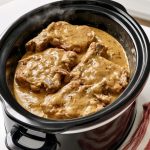 Slow Cooker Canned Pea Macaroni