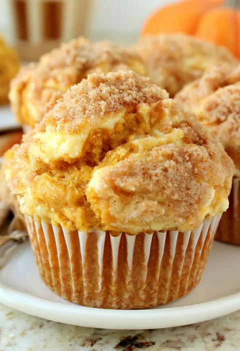 Pumpkin Cream Cheese Muffins