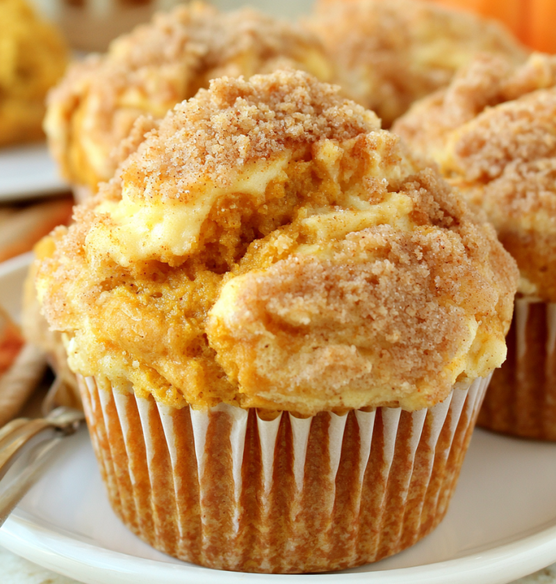 Pumpkin Cream Cheese Muffins