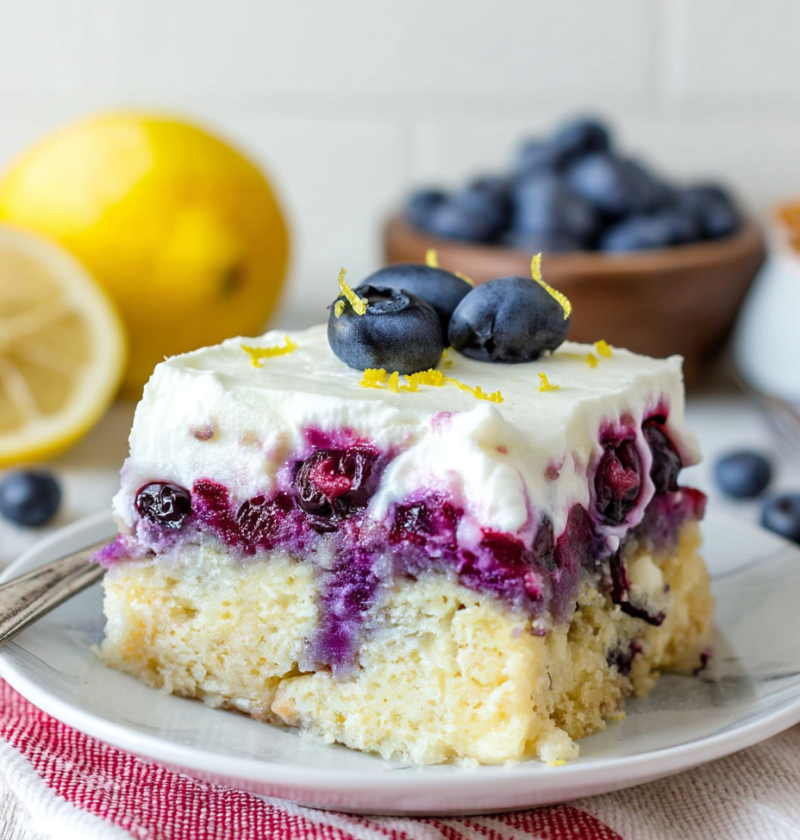 Blueberry Poke Cake