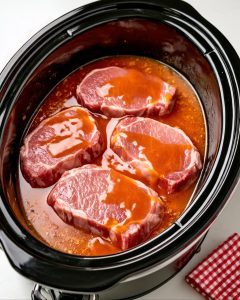 Oven Baked 3-Ingredient Pork Chops with Canned Carrots