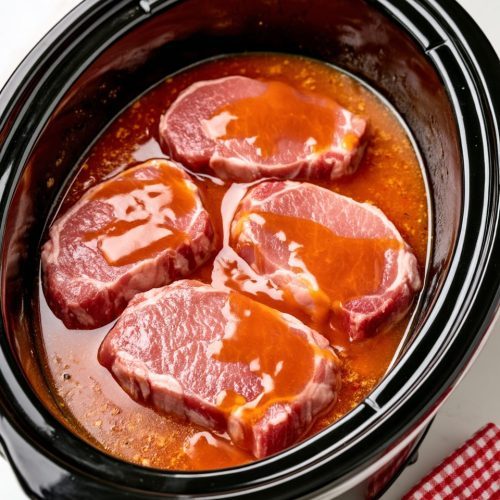 4-Ingredient Slow Cooker Boneless Pork Chops