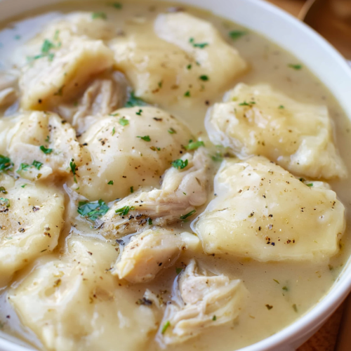Old Fashioned Homemade Chicken & Dumplings