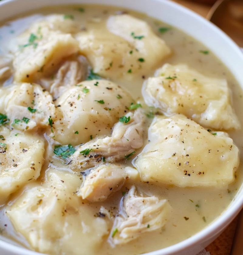 Old Fashioned Homemade Chicken & Dumplings
