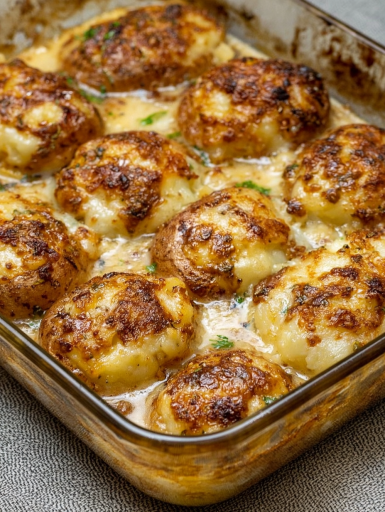Oven Baked 3-Ingredients Buttermilk Baked Potatoes