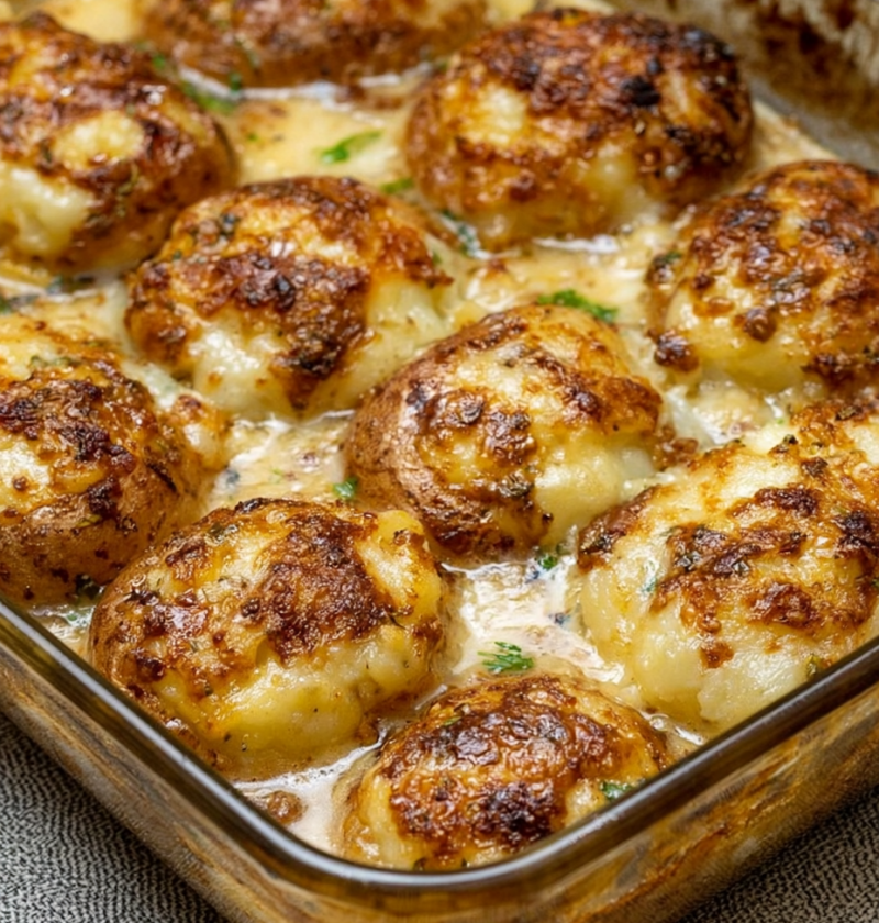 Oven Baked 3-Ingredients Buttermilk Baked Potatoes