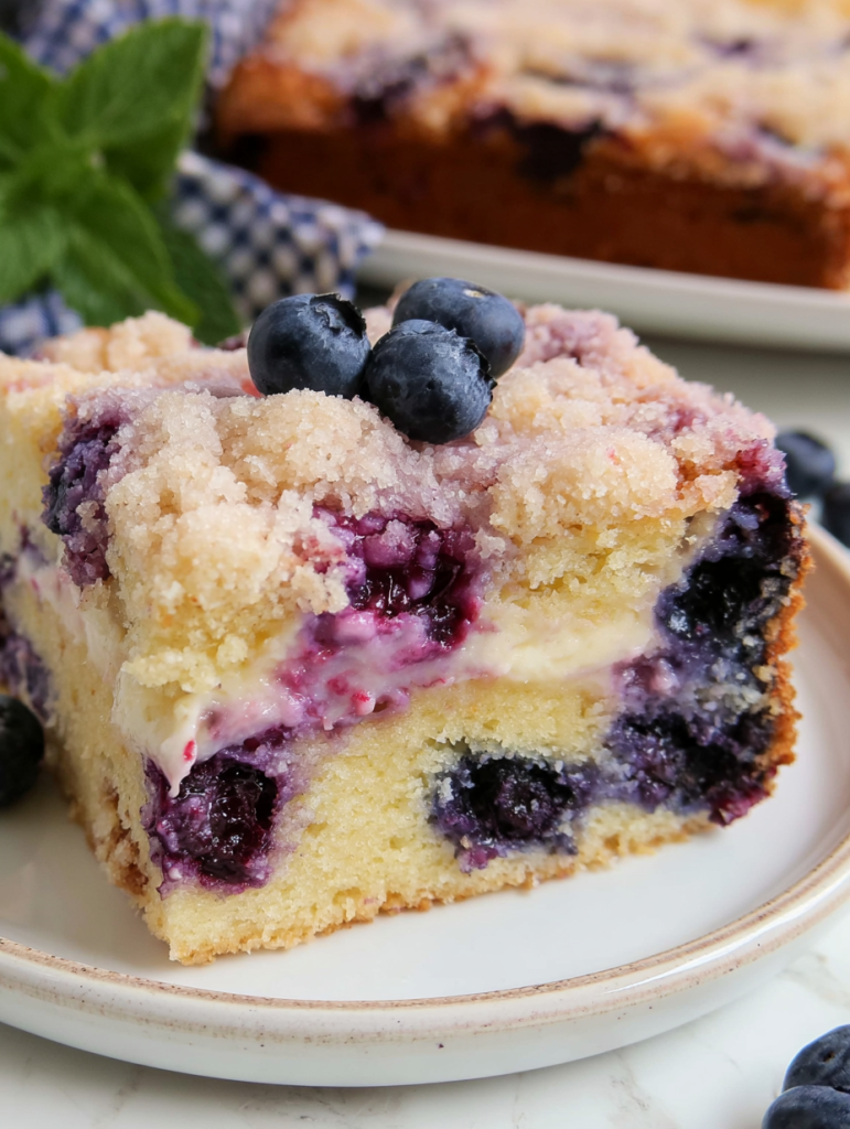 Blueberry Cream Cheese Crumb Cake