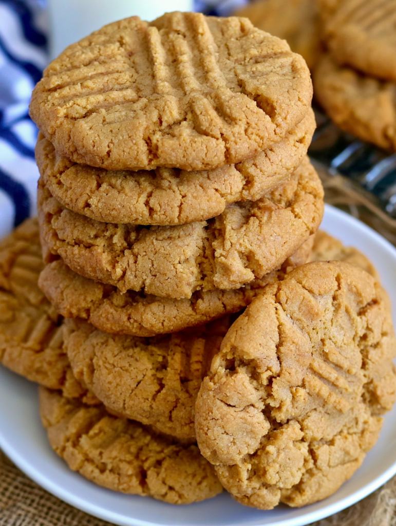 Gigantic Melt in Your Mouth Crispy Peanut Butter Cookies
