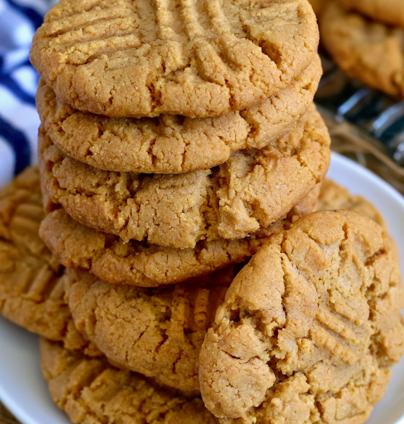 Gigantic Melt in Your Mouth Crispy Peanut Butter Cookies