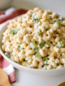 Eggcellent Pasta Delight – Deviled Eggs Meet Creamy Pasta Salad