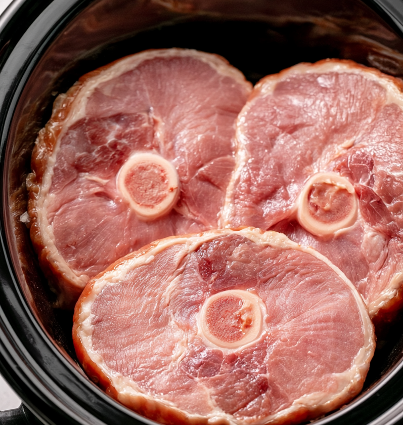 5-Ingredient Slow Cooker Ham Steaks