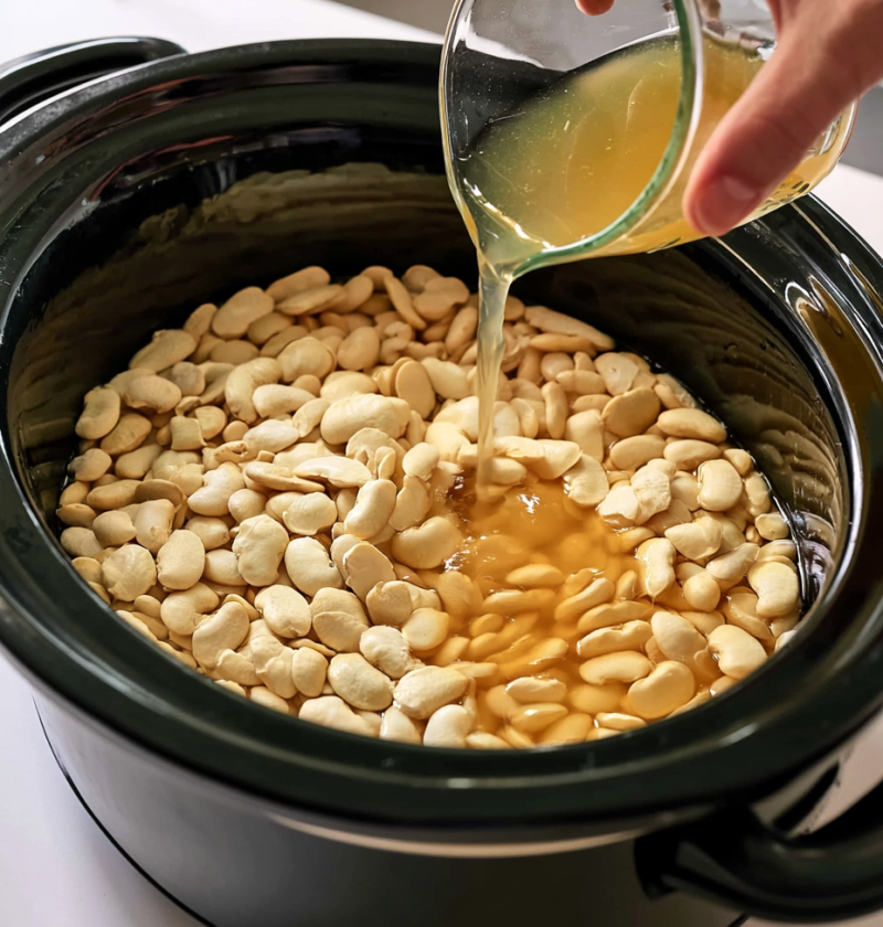 Slow Cooker Amish Lima Beans