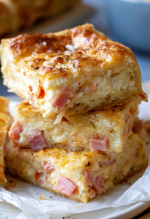 Greek Ham and Cheese Pie (Zambonopita)