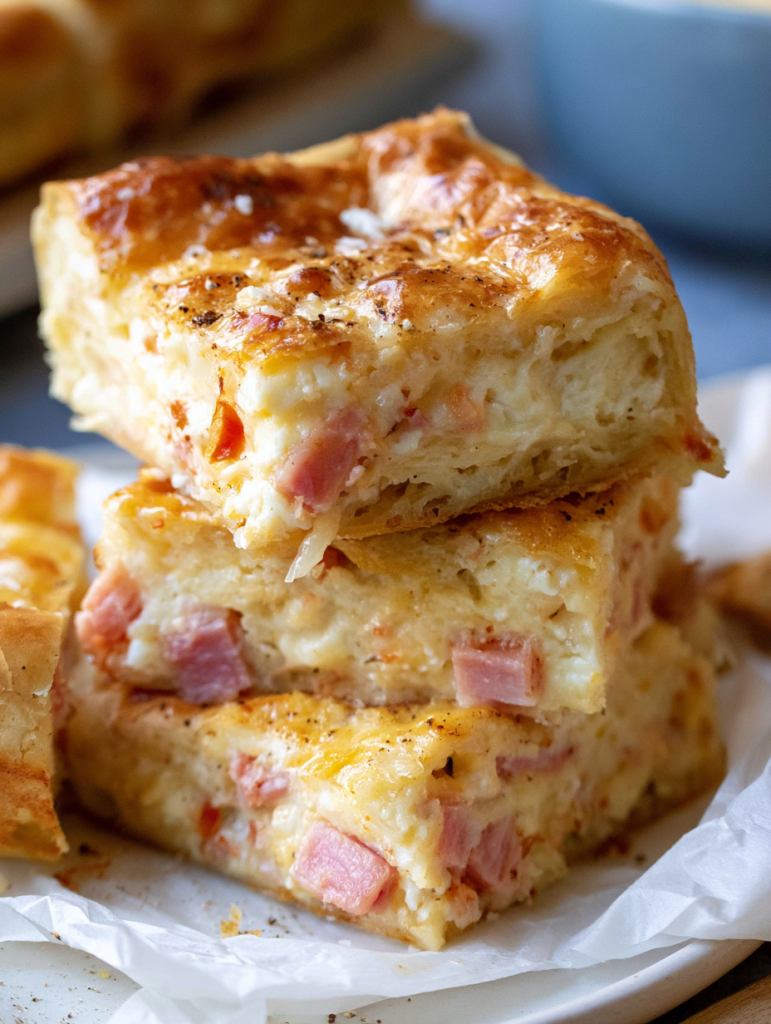 Greek Ham and Cheese Pie (Zambonopita)