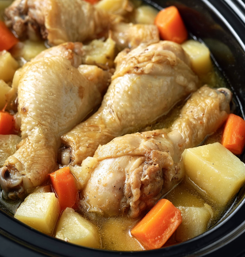 Slow Cooker Poor Man Chicken Stew