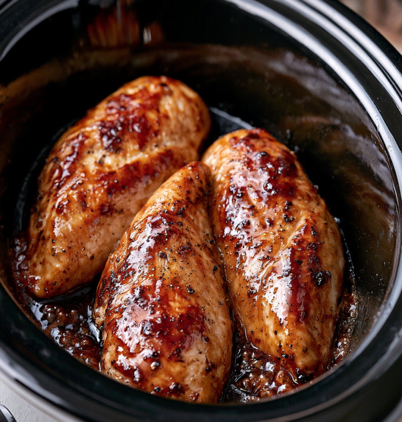 Slow Cooker 3-Ingredient Brown Sugar Chicken