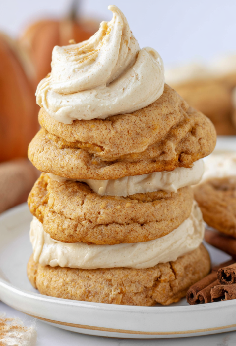 3 Ingredient Pumpkin Cookies with Cake Mix