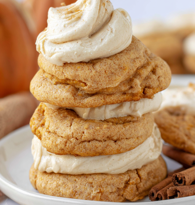 3 Ingredient Pumpkin Cookies with Cake Mix