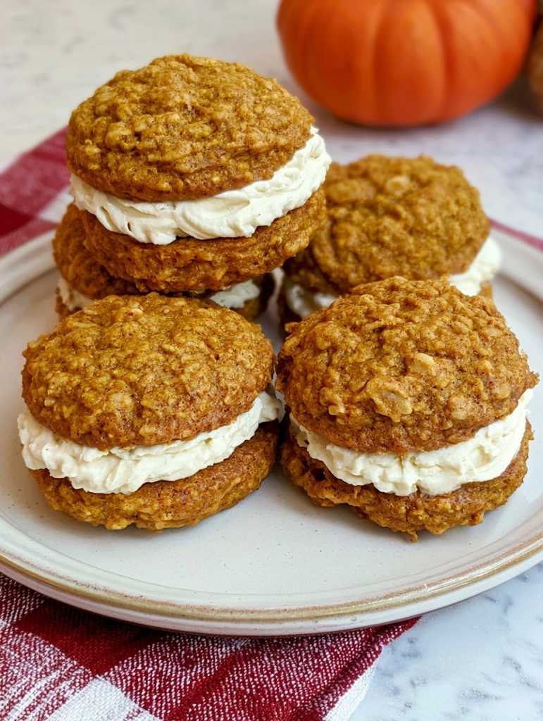 Pumpkin Oatmeal Cream Pies